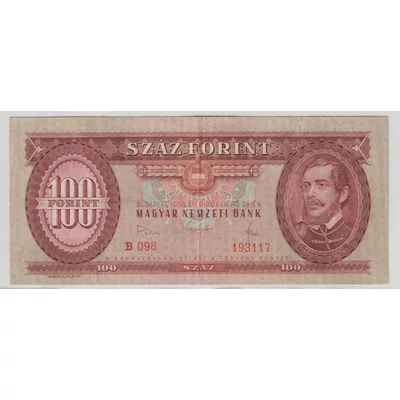 1968 100 forint bankjegy VF Numizmatika-bankjegyek