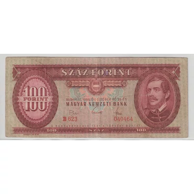 1968 100 forint bankjegy VF Numizmatika-bankjegyek