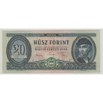 1965 20 forint  bankjegy 