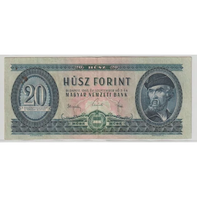 1965 20 forint  bankjegy 