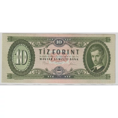 1975 10 Forint bankjegy szép állapotban