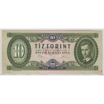 1975 10 Forint bankjegy szép állapotban