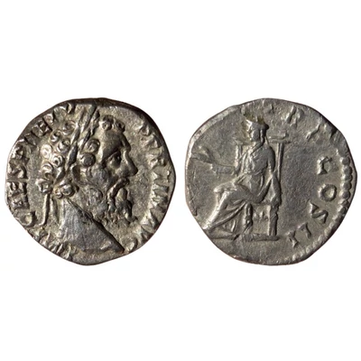 Pertinax denarius római ezüst érme –OPI DIVIN , Kr.u.193 - RIC 8a - Rendkívül ritka!