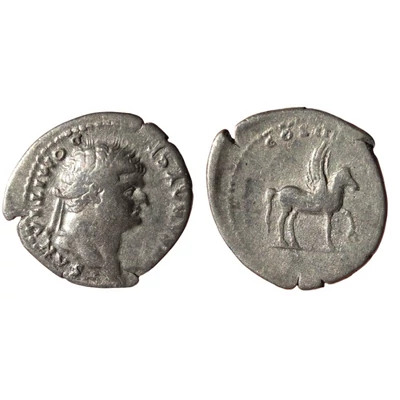 Domitianus denarius római ezüst érme – PEGASUS– Kr.u. 76, RIC II 921