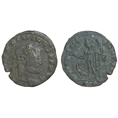 Maximinus II Follis, római bronz érme – Kr.u. 312, RIC VI 222b