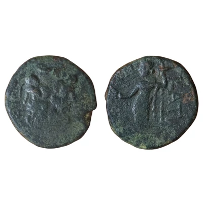 Sicily, Katane AE, ókori bronz érme – Kr.e. 204-187, Calciati 14