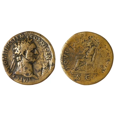 Domitianus Sestertius, római bronz érme – Kr.u. 92-94, RIC 751