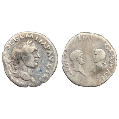 Vitellius Denarius, római ezüst érme – RIC 79 – LIBERI hátlap