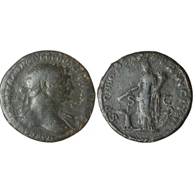 Traianus dupondius római bronz érme – PROVIDENTIA AVGVSTI, RIC 665