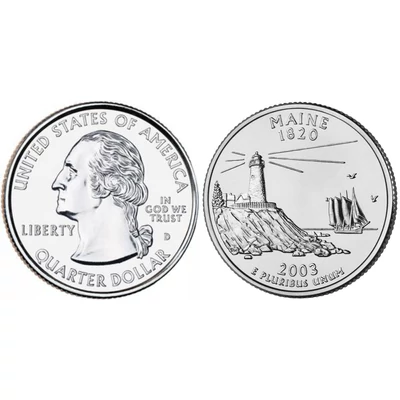 2003 Maine negyeddolláros érme ¼ dollár / State quarter dollar - USA