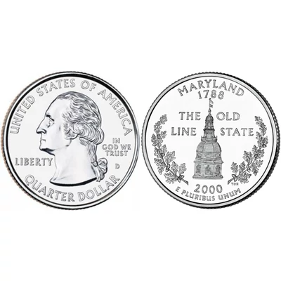 2000 Maryland negyeddolláros érme ¼ dollár / State quarter dollar - USA