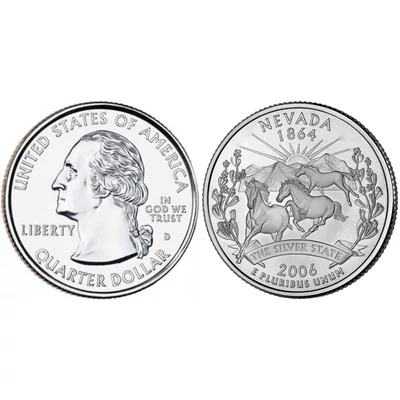 2006 Nevada negyeddolláros érme ¼ dollár / State quarter dollar - USA