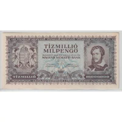 1946 10 millió Milpengő bankjegy 