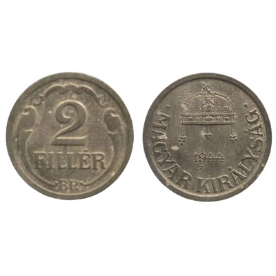 1944 2 fillér érme