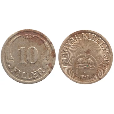 1940 10 fillér érme