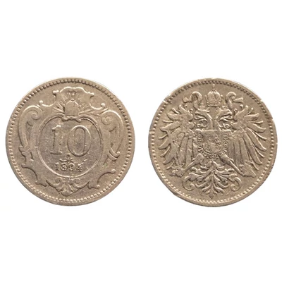 1894 10 Heller érme– Osztrák–Magyar Monarchia