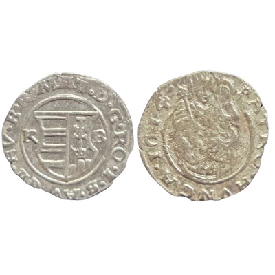 1614 II. Mátyás ezüst dénár érme