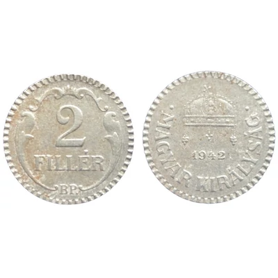 1942 2 fillér érme