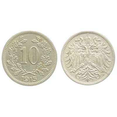 1915 10 Heller érme– Osztrák–Magyar Monarchia