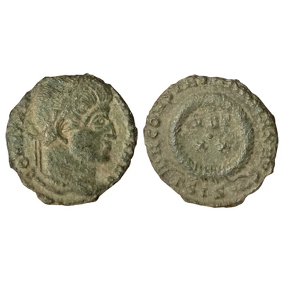 Constantinus I római bronz érme – VOT XX Siscia verde (SIS) · Kr. u. 320