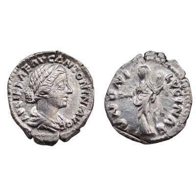 Lucilla denarius római ezüst érme – IVNONI LVCINAE Kr.u- 166-169 - RIC 771