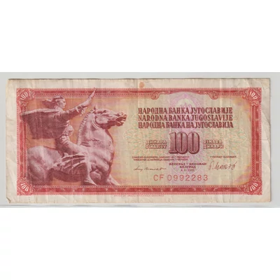 1981 – 100 dinara bankjegy – Jugoszlávia