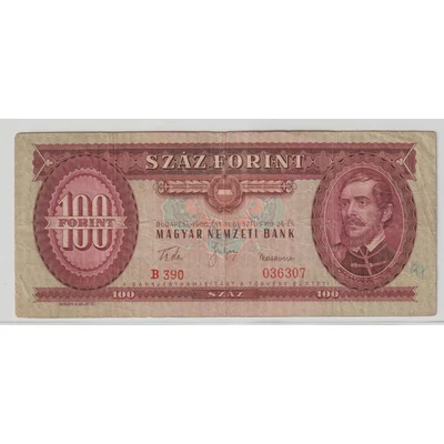 1960 100 forint bankjegy F Numizmatika-bankjegyek