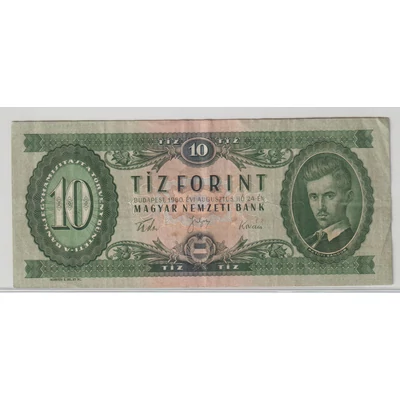 1960 10 forint bankjegy Numizmatika-bankjegyek