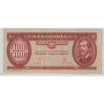 1975 100 forint bankjegy Numizmatika-bankjegyek