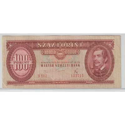 1975 100 forint bankjegy Numizmatika-bankjegyek