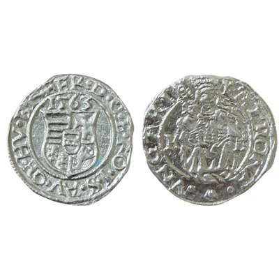 I. Ferdinánd ezüst dénár 1563 K–B – ÉH 748a