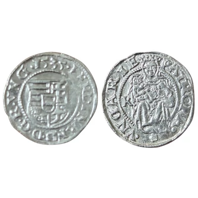 I. Ferdinánd ezüst dénár 1535 K–B – ÉH 745a