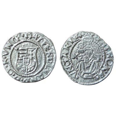 I. Ferdinánd ezüst dénár 1547 K–B – ÉH 745a