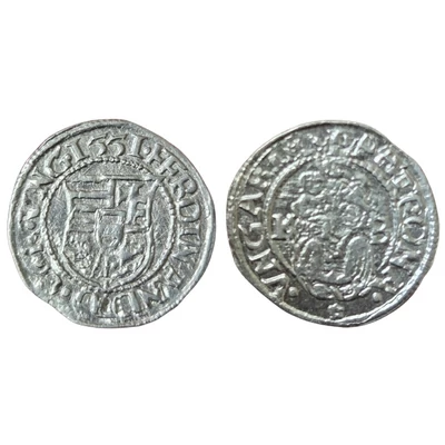 I. Ferdinánd ezüst dénár 1551 K–B – ÉH 745a