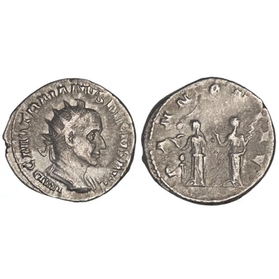 Traianus Decius Antoninianus, római ezüst érme – Kr.u. 249-251, RIC 21b