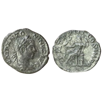 Elagabalus Denarius, római ezüst érme – Kr.u. 220, RIC 27