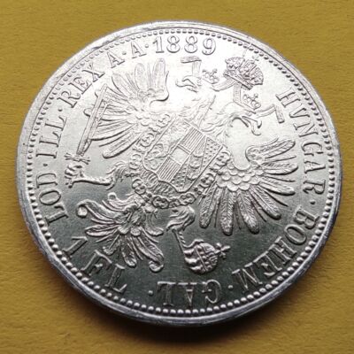 1889 1 Florin Ferencz József ezüst érme Numizmatika - Érmék, érme