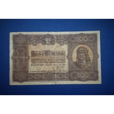 1923 100 korona bankjegy