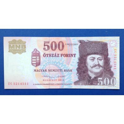 2013 500 forint EC sorozat UNC bankjegy Numizmatika-bankjegyek