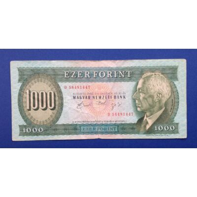 1992 1000 forint bankjegy Október D sorozat