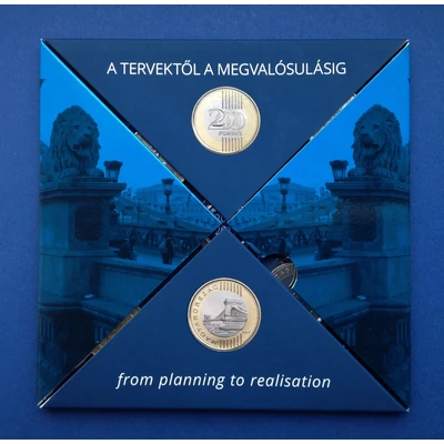A tervektől a megvalósulásig 200 forint 2009 - 2019 jubileumi MINTA sor MNB csak 500 db! - R!!!