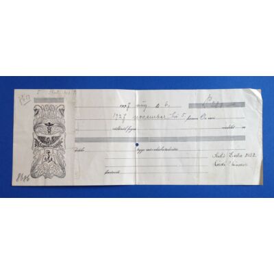 1927-es évjáratú Váltó 280 pengőről hátoldalán 30 filléres illetékbélyeggel Numizmatika - Értékpapír, váltó