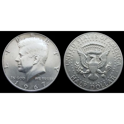 1967 Kennedy Half Dollar ezüst érme