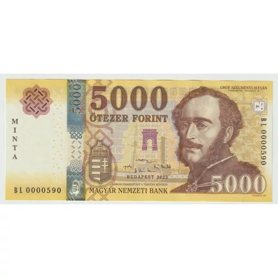 2023 5000 forint UNC hajtatlan mintabankjegy