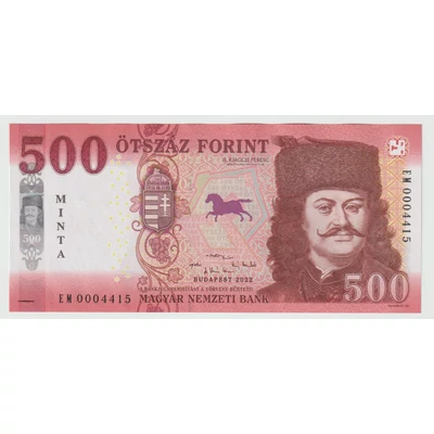 2022 500 forint UNC hajtatlan MINTA bankjegy