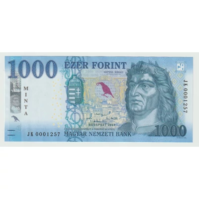 2023 1000 forint UNC hajtatlan MINTA bankjegy