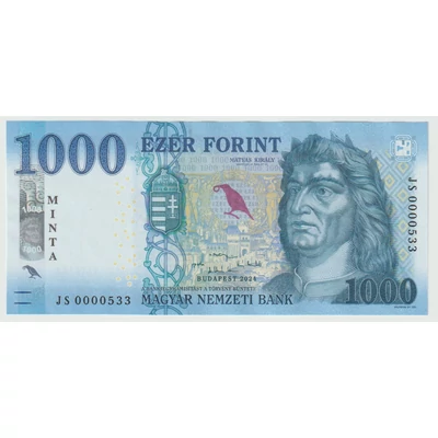 2024 1000 forint UNC hajtatlan MINTA bankjegy
