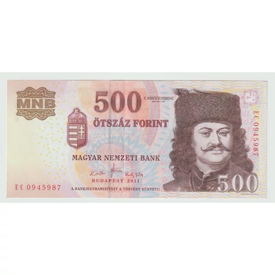 2011 500 Forint bankjegy EC sorozat XF