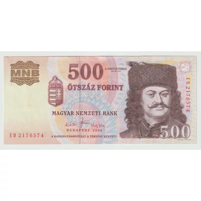 2008 500 Forint bankjegy ED sorozat XF