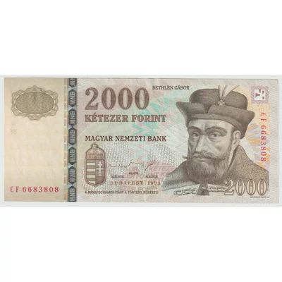 1998 2000 Forint bankjegy CF sorozat XF
